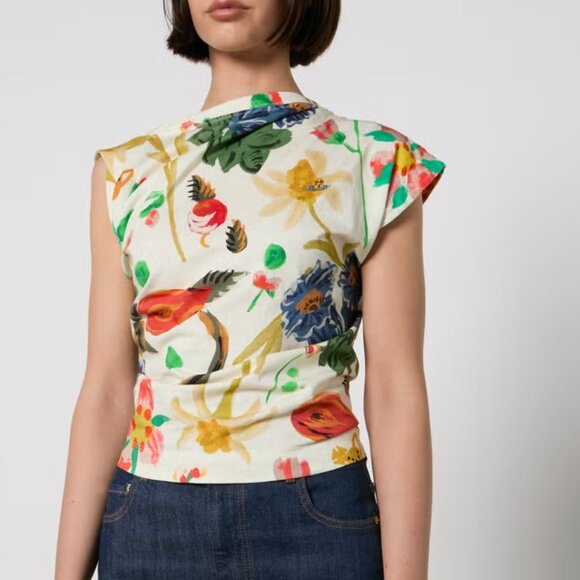 Size M Vivienne Westwood Hebo Top, Folklore Flower - Picture 1 of 12